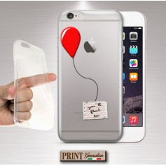 Cover - 'balloon YOU'LL FLOAT TOO' palloncino it pagliaccio horror film pennywise TRASPARENTE NOKIA