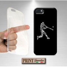 Cover - 'BASEBALL elements solid' sports palla bat baseball elementi nera IPHONE