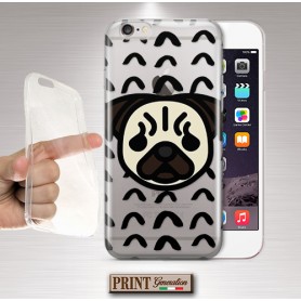 Cover -  'CARLINO trasparente' cagnolino pug trasparente carino NOKIA