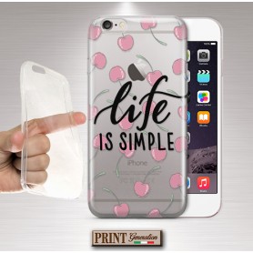 Cover - 'CILIEGIE' trasparente pattern ciliegie frasi donna carino NOKIA