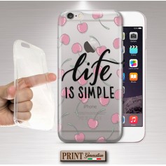 Cover - 'CILIEGIE' trasparente pattern ciliegie frasi donna carino NOKIA