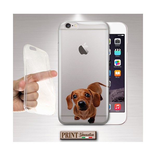Cover - 'Dachshund puppy eyes trasp' cane cucciolo carino trasparente NOKIA