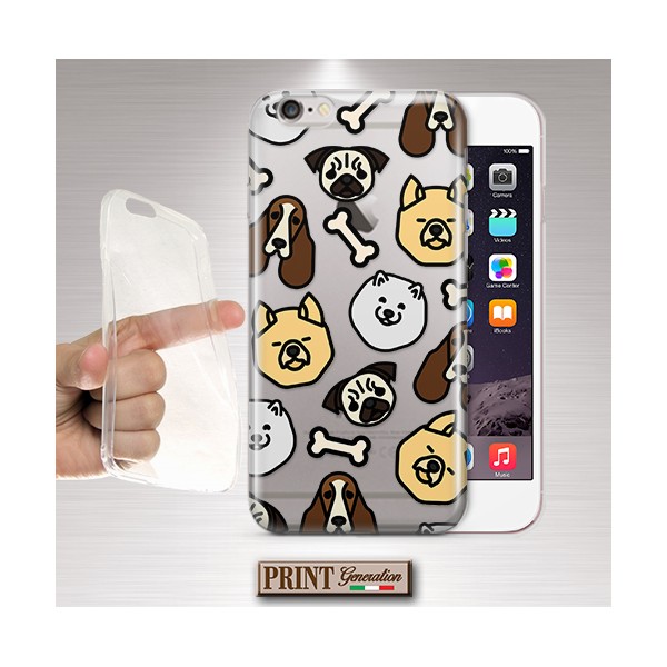 Cover - 'DOGGIES pattern' CANE cuccioli carini trasparente NOKIA