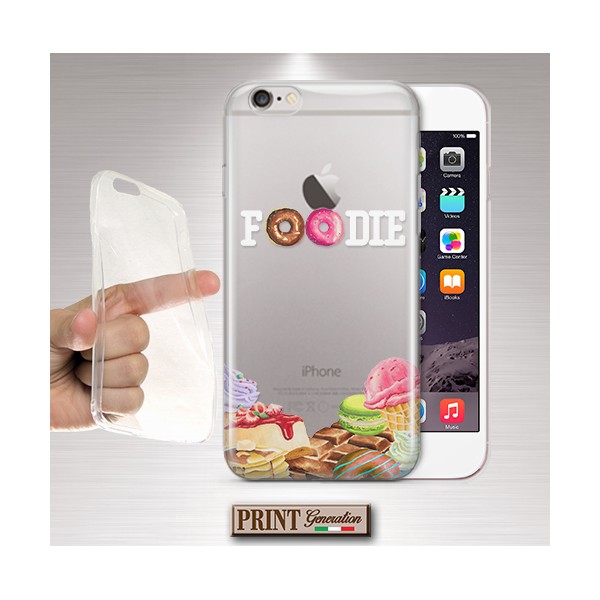 Cover - 'DOLCI foodie' dolci ciambelle GELATO macaroons carino trasparente NOKIA