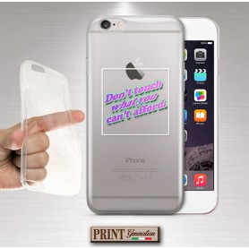 Cover - 'don't touch' FRASI TUMBLR TESTO CARINO TRASPARENTE MINIMALISTA DIVERTENTE NOKIA