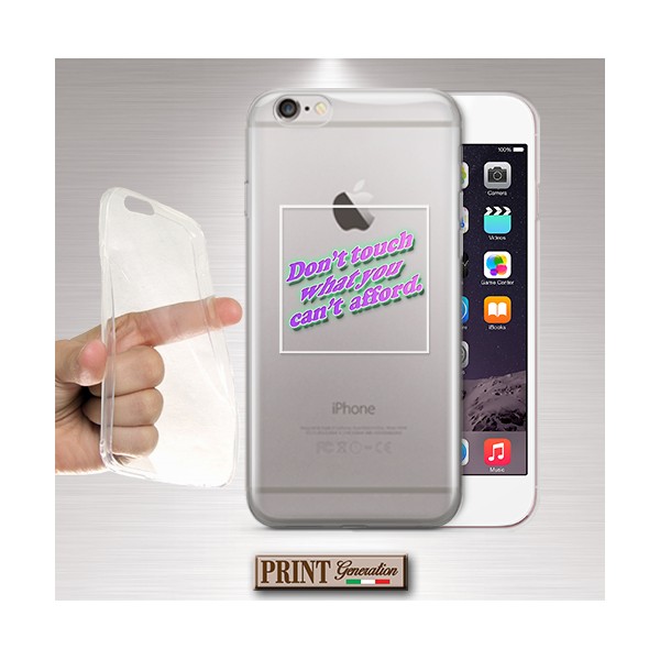 Cover - 'don't touch' FRASI TUMBLR TESTO CARINO TRASPARENTE MINIMALISTA DIVERTENTE NOKIA