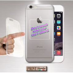Cover - 'don't touch' FRASI TUMBLR TESTO CARINO TRASPARENTE MINIMALISTA DIVERTENTE NOKIA