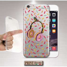 Cover - 'DONUT earphones' ciambelle cuffie carino DOLCI trasparente CONFETTI NOKIA