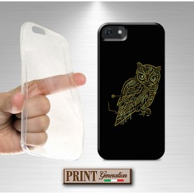 Cover - 'electric owl' elettrico gufo circuiti conessioni geek nerd NOKIA