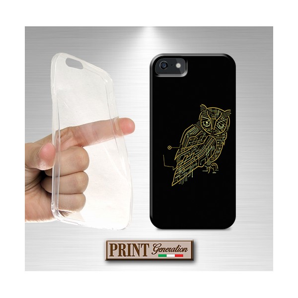 Cover - 'electric owl' elettrico gufo circuiti conessioni geek nerd IPHONE
