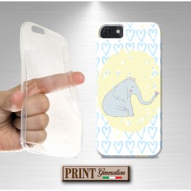 Cover - 'ELEFANT doodle' effetto scarabocchi topo elefante carino donna colori NOKIA
