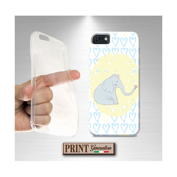 Cover - 'ELEFANT doodle' effetto scarabocchi topo elefante carino donna colori NOKIA