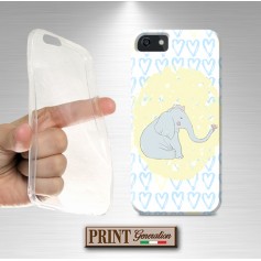 Cover - 'ELEFANT doodle' effetto scarabocchi topo elefante carino donna colori NOKIA