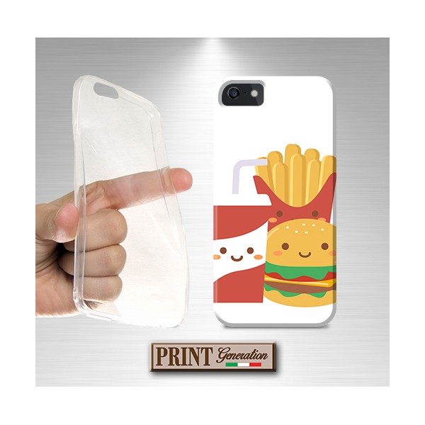 Cover - 'FAST FOOD MENU cute' CARINO FAST FOOD MENU PATATINE HAMBURGER SODA COLORI KAWAII NOKIA