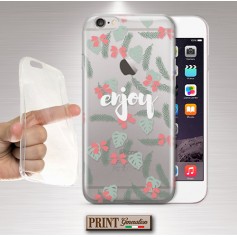 Cover - 'FLOWERS enjoy' fiorellini frasi carino TRASPARENTE donna FIORI XIAOMI