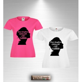 T-Shirt PUOI SBAGLIARE FIDANZATO NO ESTETISTA Maglietta Slim Frase Divertente