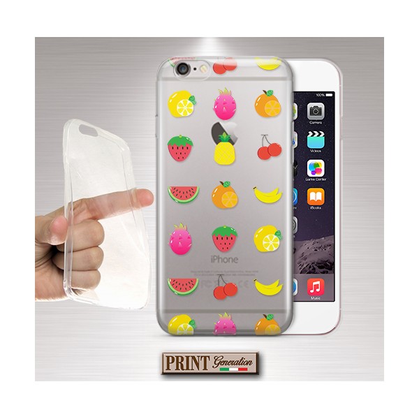 Cover - 'cute fruits' TRASPARENTE carino frutti essotici tropicale colori estate WIKO