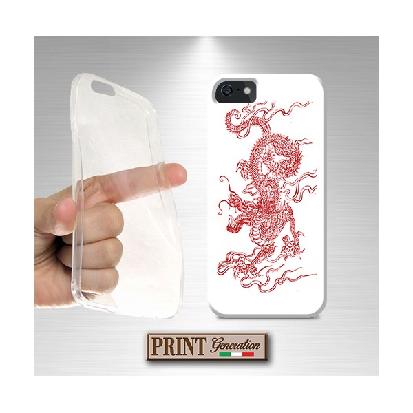 Cover - 'DRAGON white' drago cinese orientale fantasia mistica aesthetic NOKIA