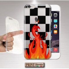 Cover - 'QUADRI FIAMME' SKATER STYLE VANS A QUADRI TRASPARENTE NERO NOKIA