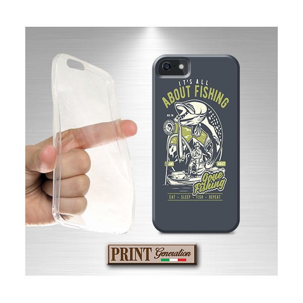 Cover - 'ts gone fishing' SPORT PESCA PESCI EFFETTO POSTER LETTERING GRIGIO NOKIA