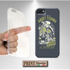 Cover - 'ts gone fishing' SPORT PESCA PESCI EFFETTO POSTER LETTERING GRIGIO NOKIA