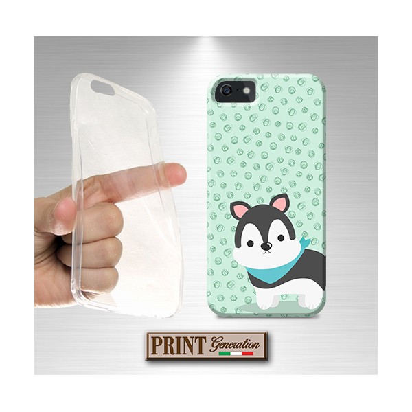 Cover - 'GOOD BOI HUSKY' cucciolo husky carino colori pastello cane SAMSUNG
