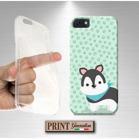 Cover - 'GOOD BOI HUSKY' cucciolo husky carino colori pastello cane IPHONE