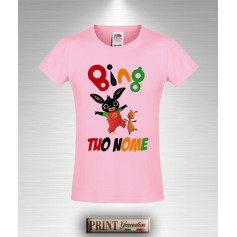 T-shirt slim fit Bambina BING Personalizzata con Tuo Nome