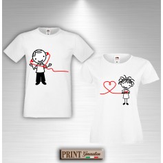 T-Shirt Comunicazione a Distanza Idea regalo - Coppia - San Valentino