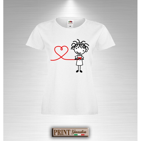 T-Shirt Comunicazione a Distanza Idea regalo - Coppia - San Valentino