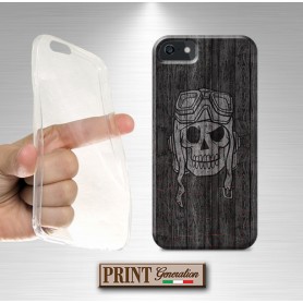 Cover - 'LEGNO TESCHIO 4' EFFETTO LEGNO RUSTICO DARK BIKERS NOKIA