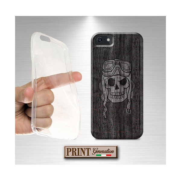 Cover - 'LEGNO TESCHIO 4' EFFETTO LEGNO RUSTICO DARK BIKERS NOKIA