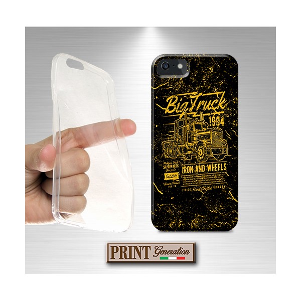 Cover -'ts big truck 2' CAMION ROAD EFFETTO POSTER GIALLO ASUS ZENFONE