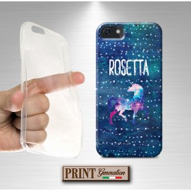 Cover - 'UNICORNIO GALASSIA NOME' PERSONALIZZATA con nome unicorno NOKIA