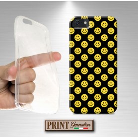 Cover - 'SMILEY PATTERN' EMOJI pattern carino DARK divertente NOKIA