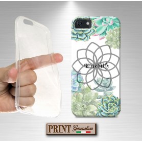 Cover - 'SUCCULENTS no worries' piante MANDALA carino frasi COLORI delicato IPHONE