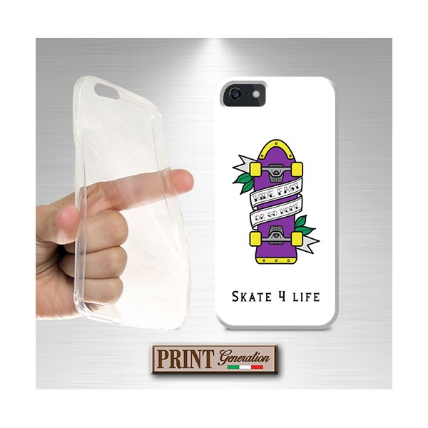 Cover - 'SKATE LIFE ride fast or go home' SPORTS TATTOO TRADITIONAL STYLE SKATEBOARD tatuaggi IPHONE