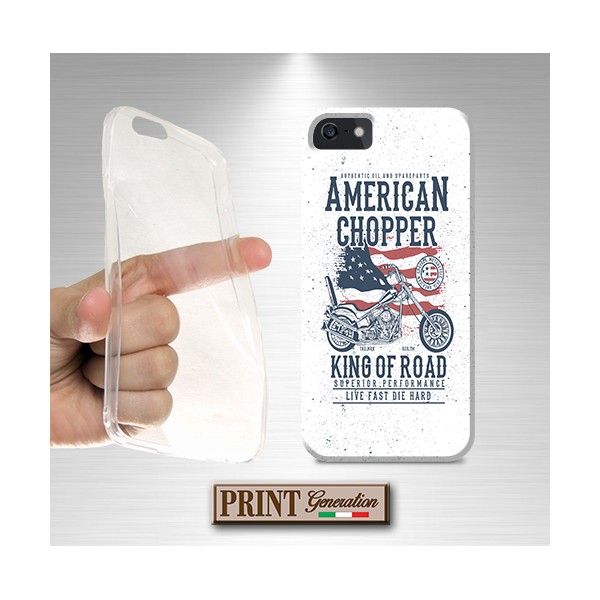 Cover - 'ts american chopper' MOTOCICLETTA BANDIERA AMERICANA CHOPPER EFFETTO POSTER VINTAGE NOKIA