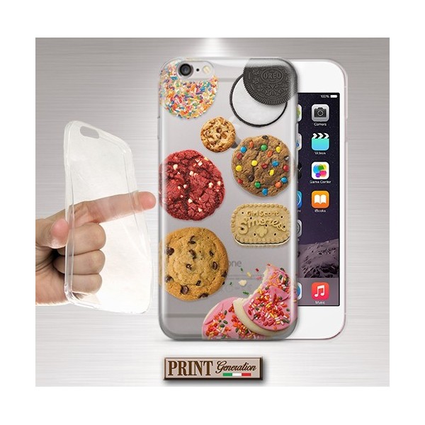 Cover - 'cookies close up' TRASPARENTE biscotti dolci colori confetti carino OREO divertente Oppo