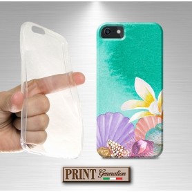 Cover - 'SHELLS' conchiglie estate carino fiore tropicale effetto acquerelle Oppo