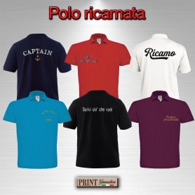 Polo con Logo Ricamato