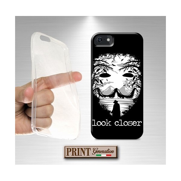 Cover - 'THE MASK look closer' maschera HALLOWEEN paesaggio dark horror anonymous VIVO