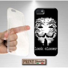 Cover - 'THE MASK look closer' maschera HALLOWEEN paesaggio dark horror anonymous VIVO