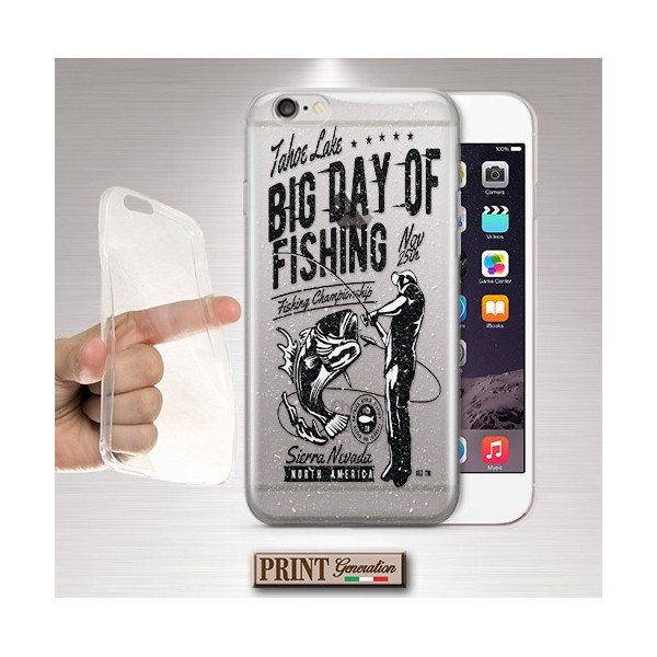 Cover - 'ts trasp big day of fishing' SPORT PESCA PESCI EFFETTO POSTER VINTAGE TRASPARENTE VIVO