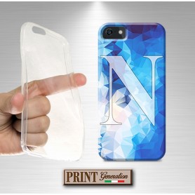 Cover - Tifoso città NAPOLI AZZURRO silicone morbido iPhone