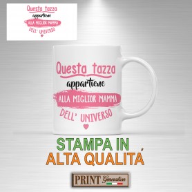 Tazza stampa alta qualità migliore mamma dell' universo famiglia regalo sorpresa