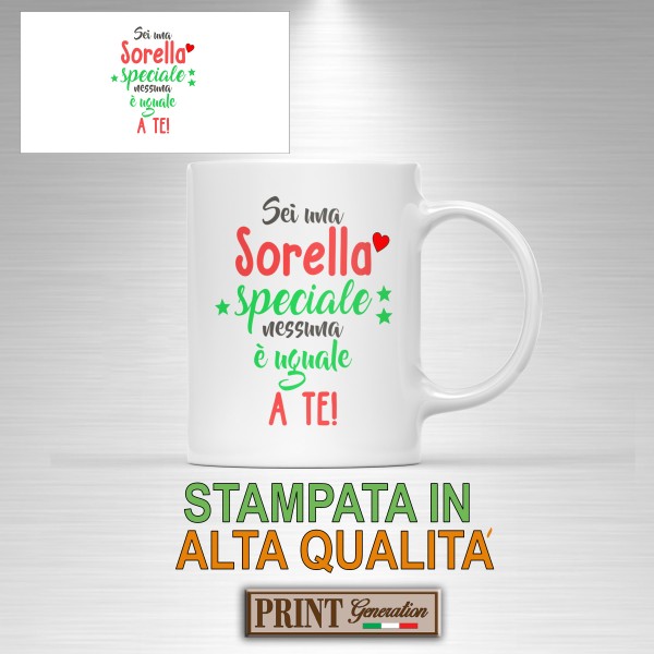 Tazza stampa alta qualità sorella speciale famiglia regalo sorpresa festa